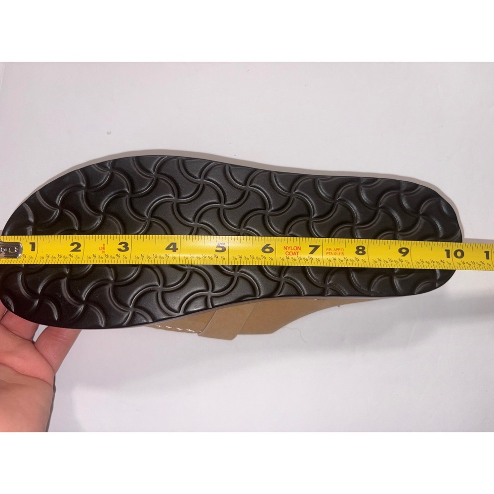 Tan Mule Loafers Buckle Detail Slip On Flats Women Size see Pictures - Picture 7 of 8
